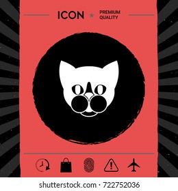 Cat - logo, symbol, protect sign, icon