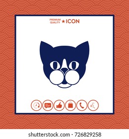 Cat - logo, symbol, protect sign, icon