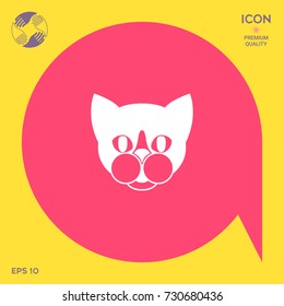 Cat - logo, symbol, protect sign, icon