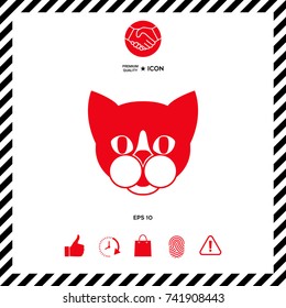 Cat - logo, symbol, protect sign, icon