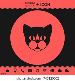 Cat - logo, symbol, protect sign, icon