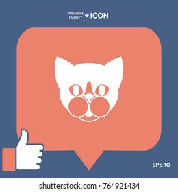 Cat - logo, symbol, protect sign, icon