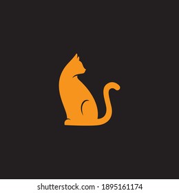 Cat logo and symbols template icon illustration