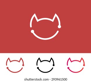 Cat logo template