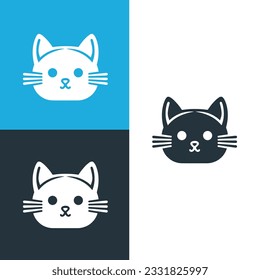 A Cat Logo Template Design Vector, an Emblem, a Design Concept, a Creative Symbol, an Icon.