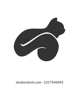 cat logo template. Icon Illustration Brand Identity. Isolated and flat illustration. Vector graphic