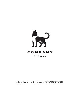 Cat Logo Template vector icon illustration design