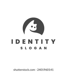 cat logo template vector illustration design