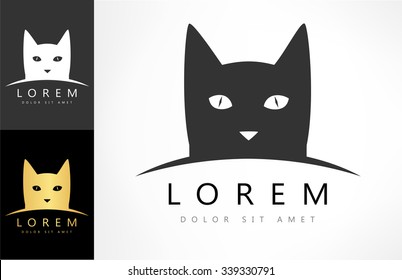 cat logo vector