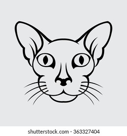 Cat logo vector