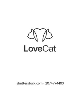 cat logo vector design. logo template