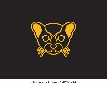 Cat logo vector icon design template