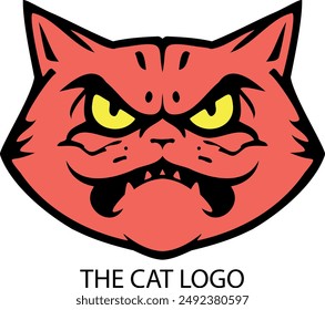 Cat logo vector, cat illustration.