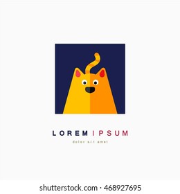 Cat logo. Vector illustration