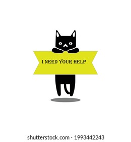 Cat logo vector illustration, can be uploaded on social media, websites, applications and others