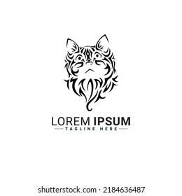Cat logo vector illustration design 
