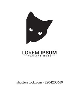 Cat logo vector illustration design 