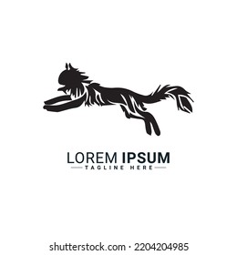 Cat logo vector illustration design 
