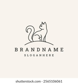 Cat Logo Vector Simple . Cat Logo Simple