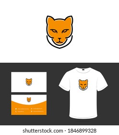 Cat logo, very suitable to use screen printing t-shirts, business cards, stickers etc.