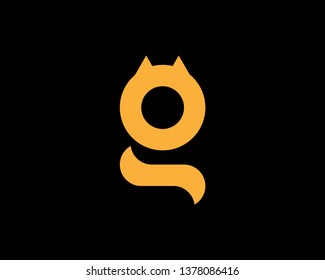 Cat Logo/Letter G Logo/ Cat Icon Design