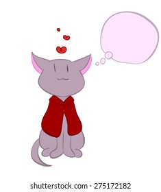 cat in love