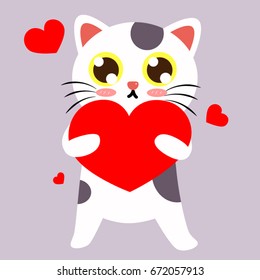 cat in love