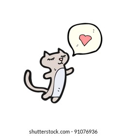 cat in love cartoon