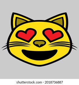 cat love eyes wo best design vector illustration for use in design and print poster canvas