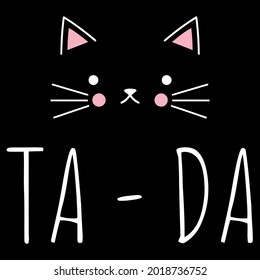 cat love funny wo rolled sleeve best design vector illustration for use in design and print poster canvas