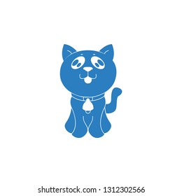Cat love illustration - vector