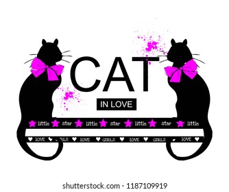 cat love for t-shirt
