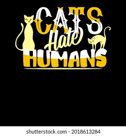 cat lover cats hate humans wo jersey best art art design vector illustration for use in design and print poster canvas