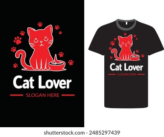 Cat lover creative t-shirt design.