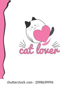 cat lover cute cat t-shirt 