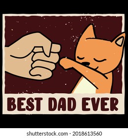 cat lover dog lover best cat ever wo crewneck design vector illustration for use in design and print poster canvas