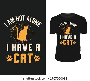 Cat Lover Funny T Shirt Vector Design.