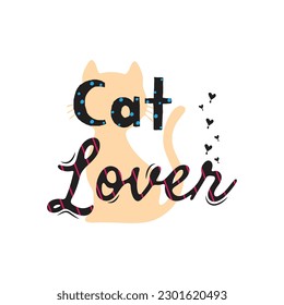 Cat Lover Icon Vector Design.