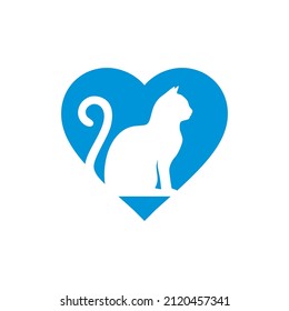 Cat Lover Logo can be use for icon, sign, logo and etc