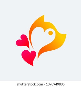 Cat Lover Logo Template