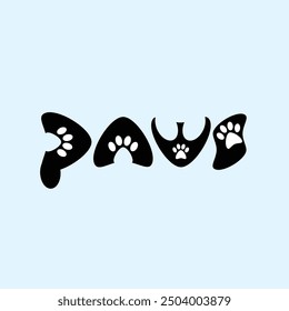 Cat Lover Paws text with Leg Design.