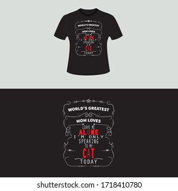 Cat Lover People T-shirt Design