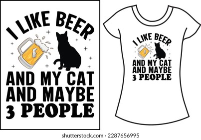 Cat lover SVG typography t shirt design. Cat gift t shirt for the family.