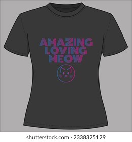 Cat lover T-shirt design, Cat t-shirt design, Meow lover, Cat Mom t shirt design