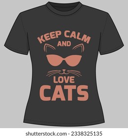 Cat lover T-shirt design, Cat t-shirt design, Meow lover, Cat Mom t shirt design