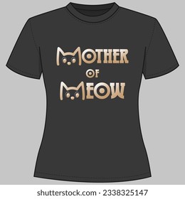 Cat lover T-shirt design, Cat t-shirt design, Meow lover, Cat Mom t shirt design