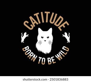 Cat Lover T-shirt Design Vector Art