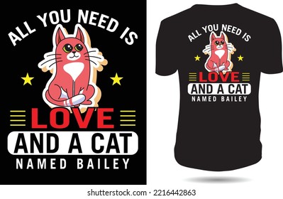 Cat Lover T-shirt, t shirt design vector. Typography, quote, t shirt design. t shirt design for cat lover. design - 5