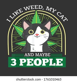cat lover vector funny design new