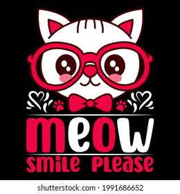 Cat lover Vector Illustration for T-shirt vector, Coffee Mug, Poster, Sticker, Pattern, Pillow Cover, Musk Design